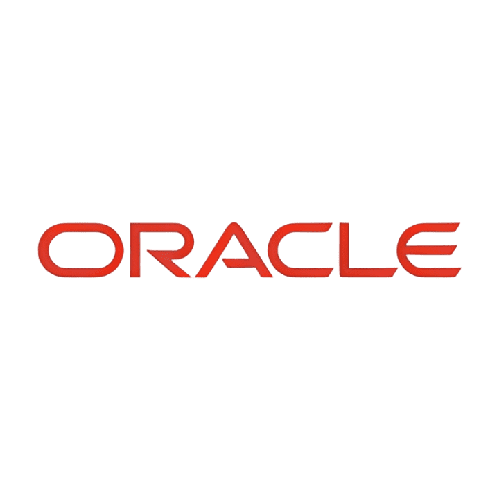 Oracle brand emblem in red